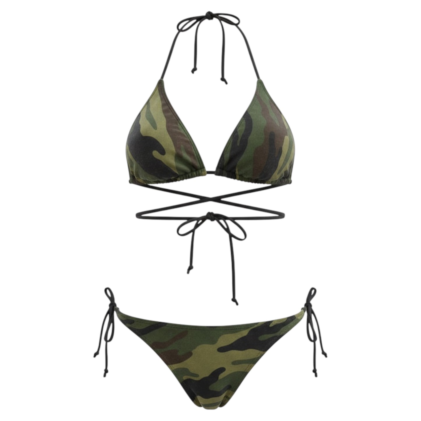 Copa Tie Side Thong Bikini BOTTOM - Camoflage