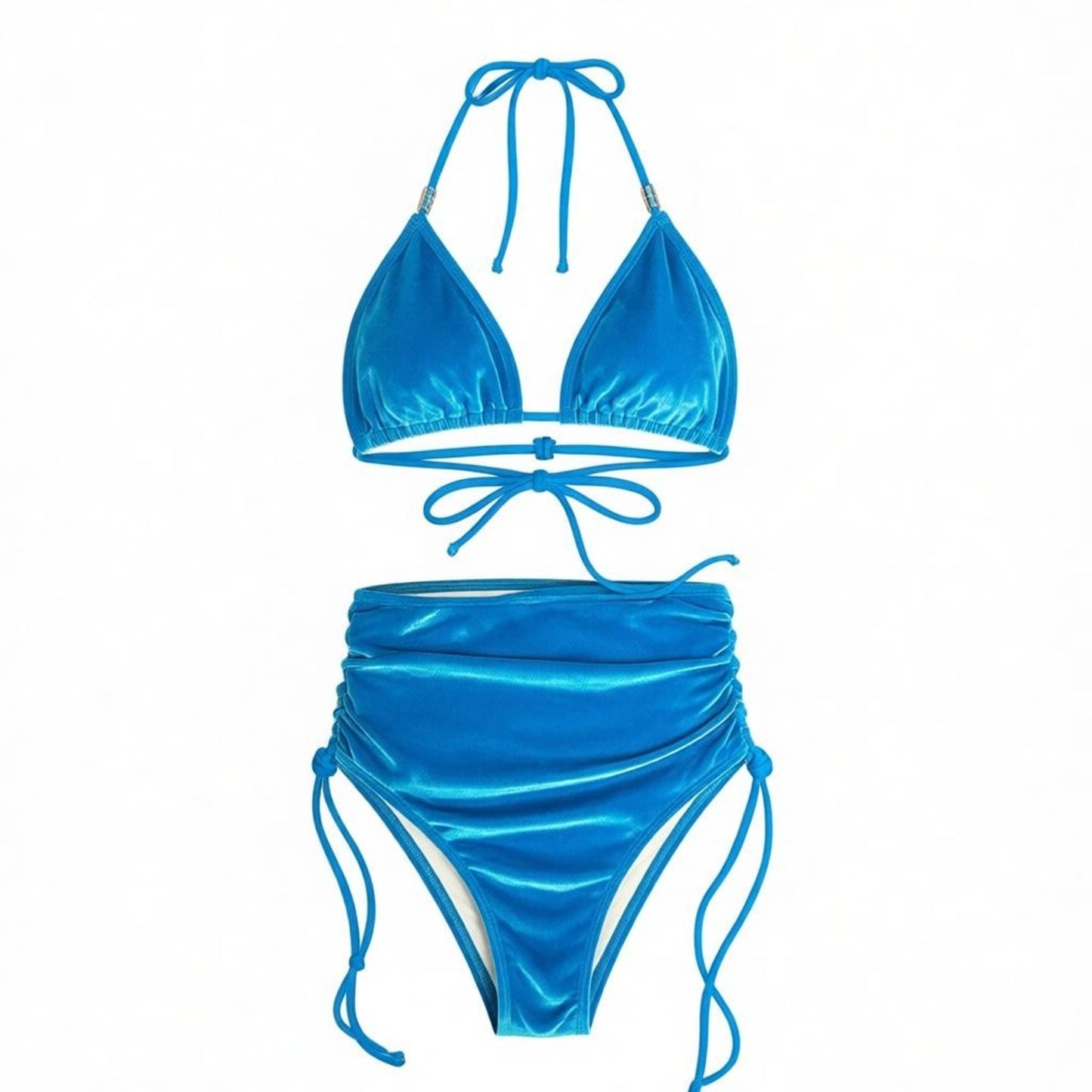Soninha Convertible Triangle Bikini TOP - Aqua Velvet