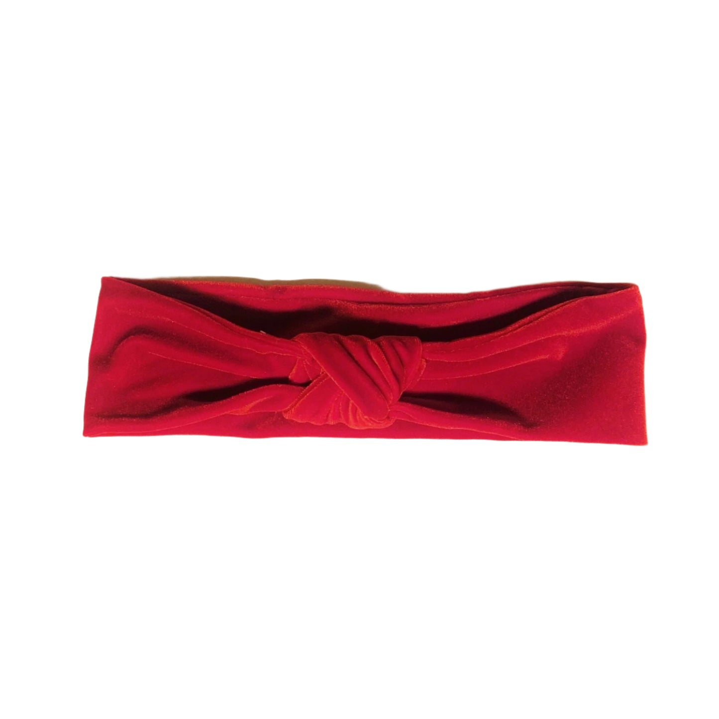 Headband with Knot detail - Deep Red Velvet