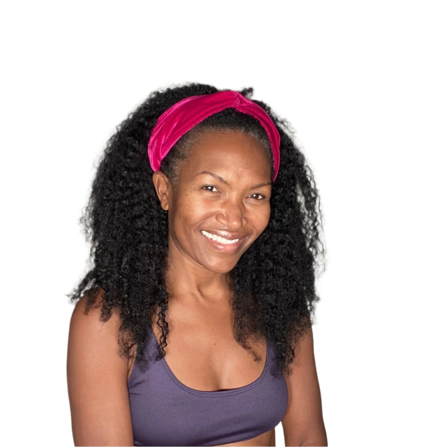 Headband - Magenta Velvet