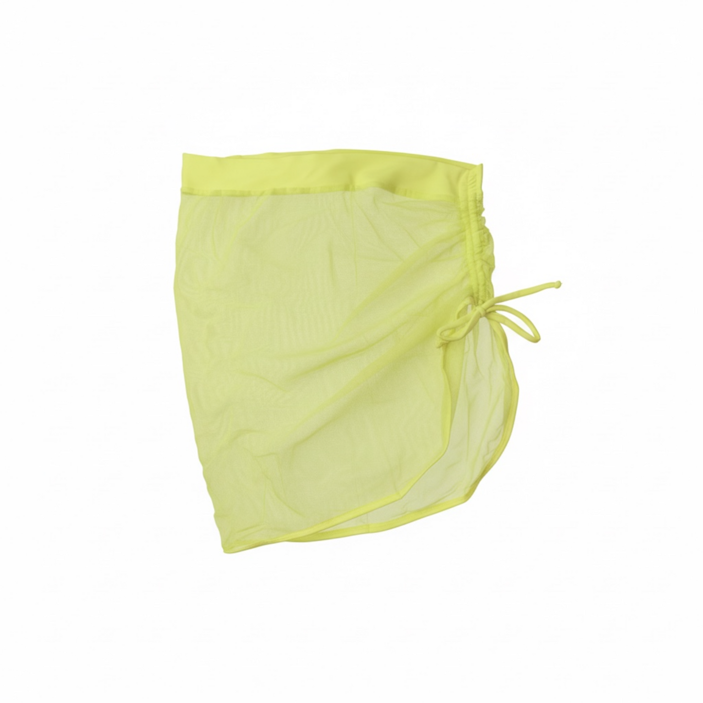 Beleza Drawstring Cover Up Skirt - Mesh