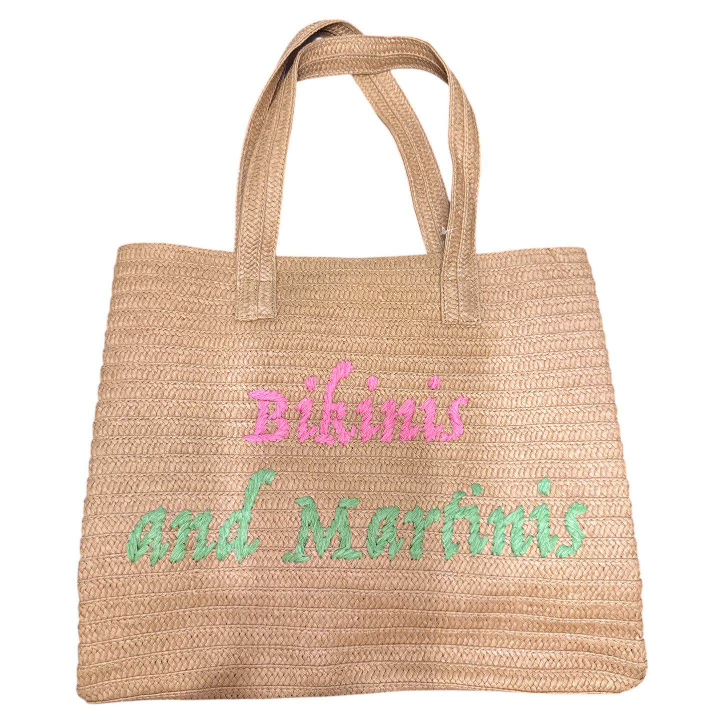 Bikinis & Martinis Straw Tote