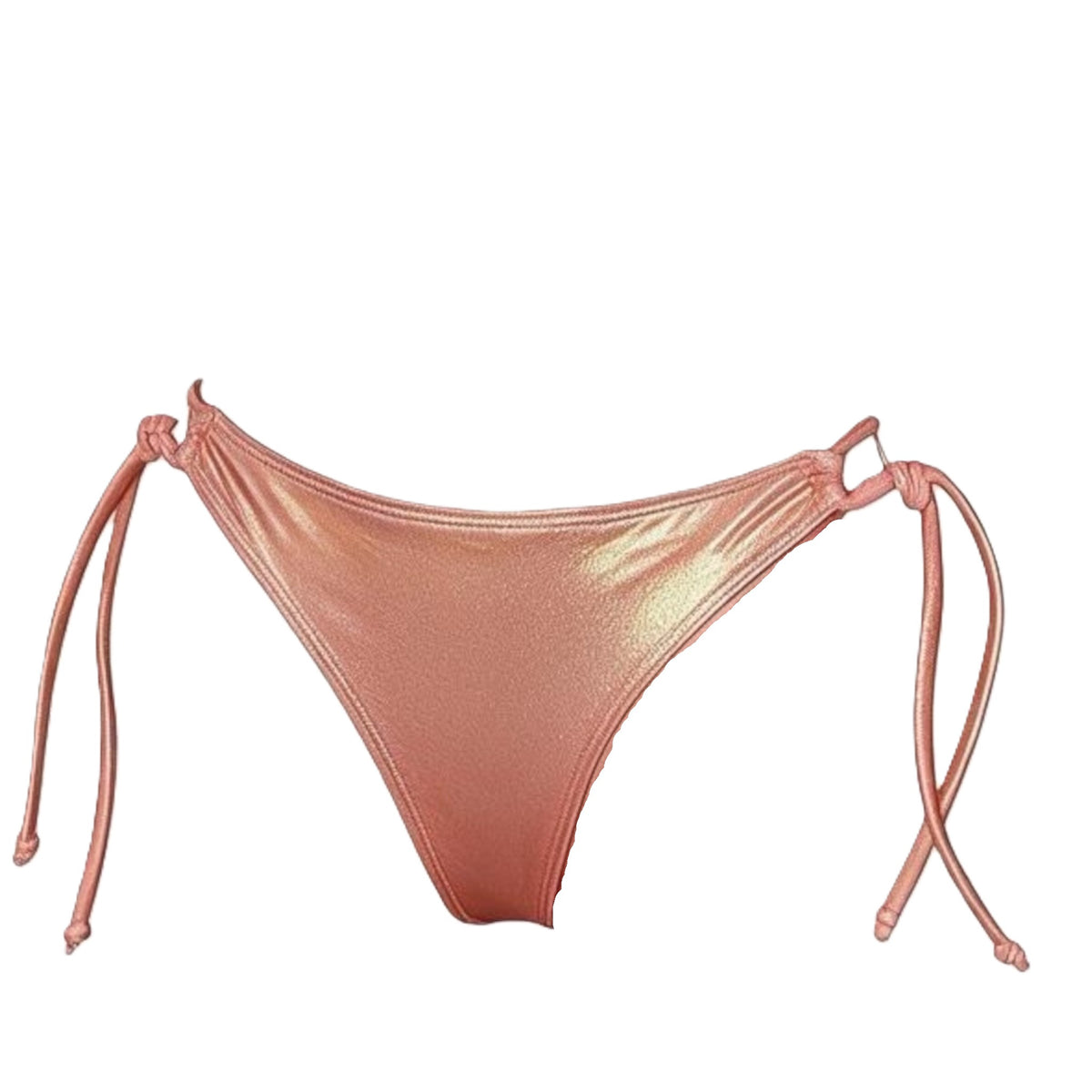 Copa Tie Side Thong Bikini BOTTOM - Blush Shimmer