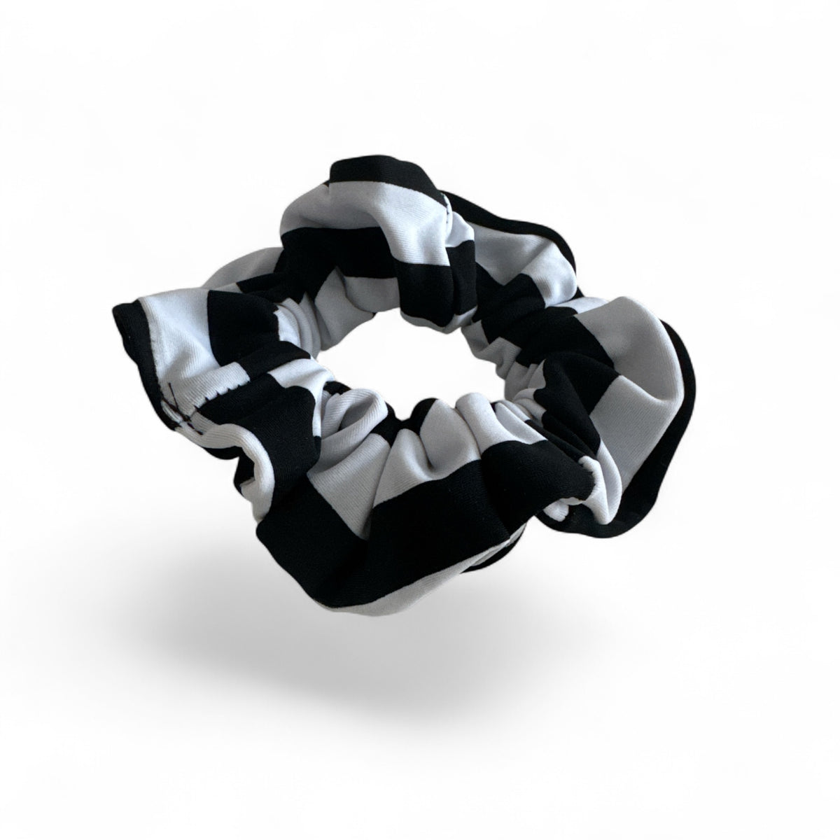Scrunchie - Black & White Stripes