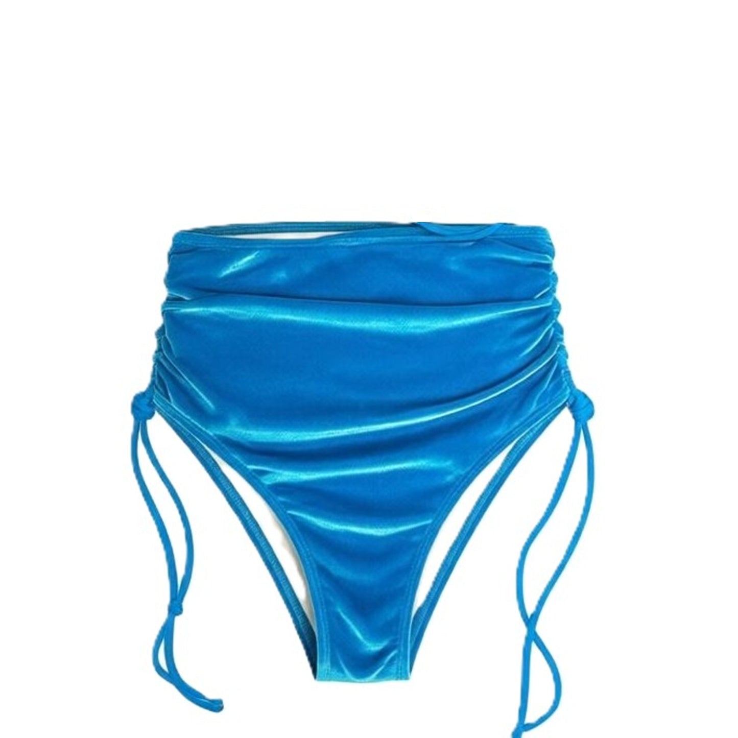 Delva High Waisted Bikini BOTTOM - AQUA VELVET