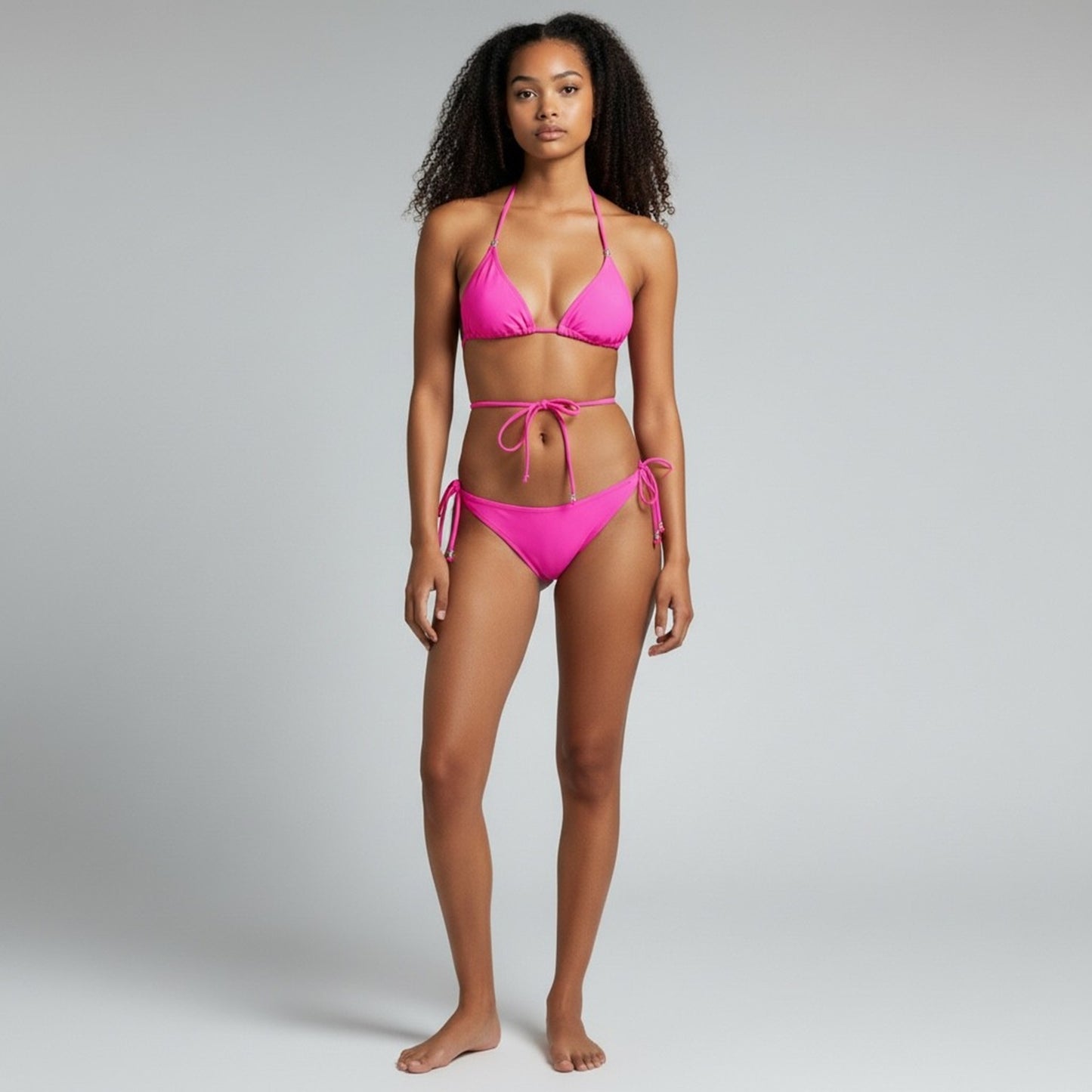 Copa Tie Side Thong Bikini BOTTOM - Electric Pink