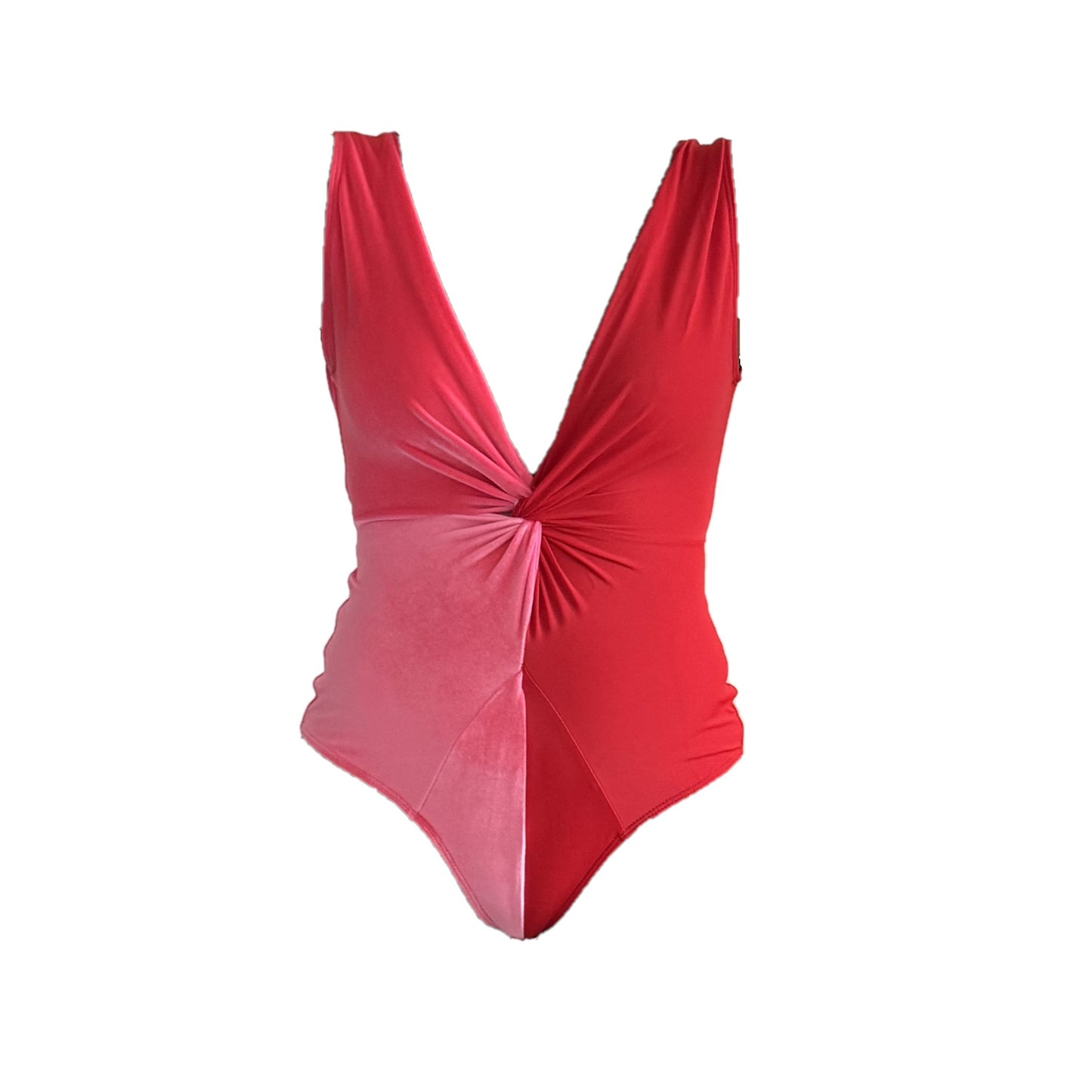 Duas Colorblock One Piece Swimsuit in Rosado