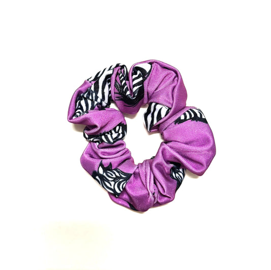 Scrunchie - Purple Zebra