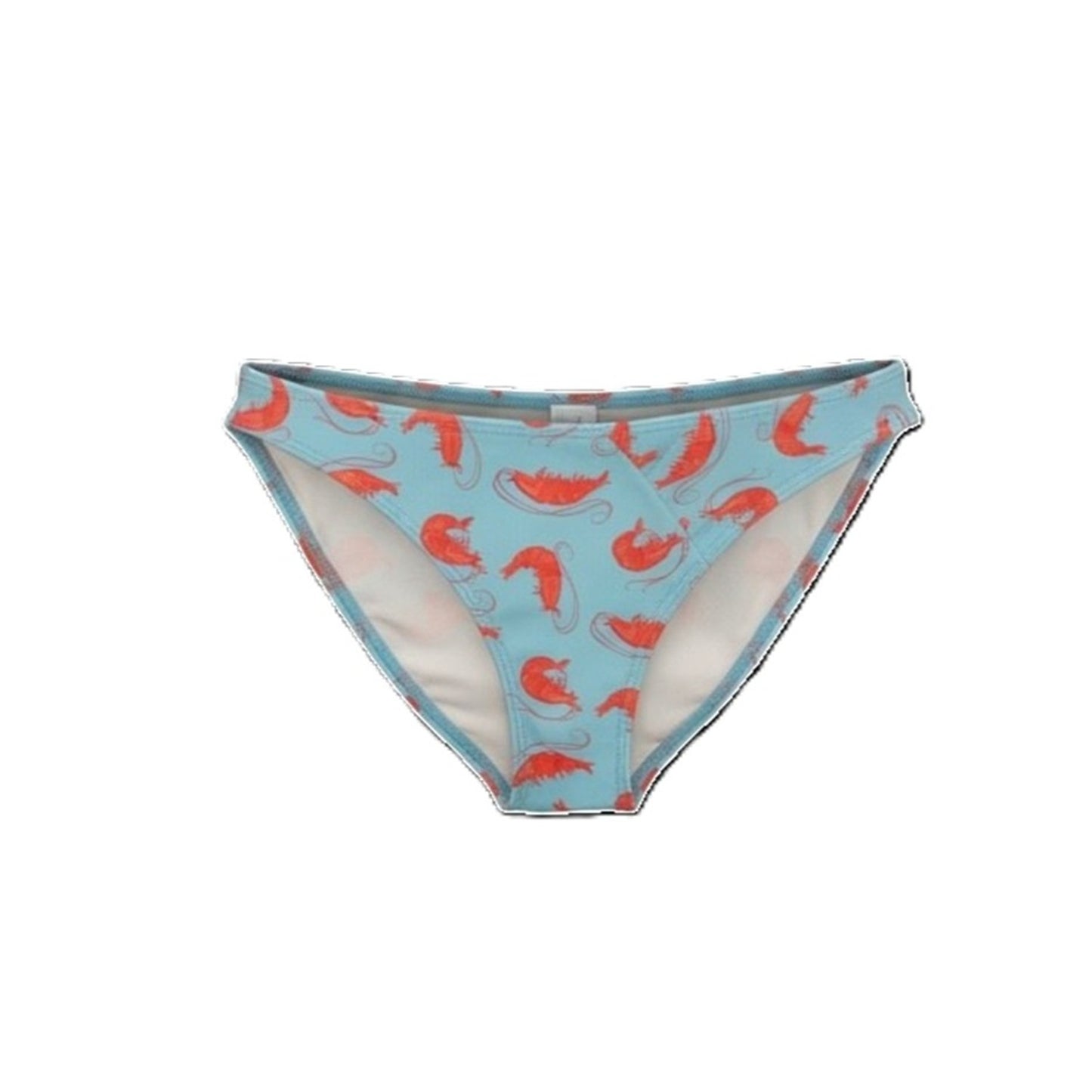 Za Za High Cut Bikini BOTTOM - Shrimp Print