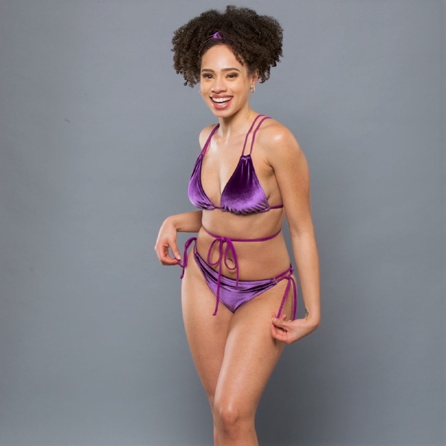 Bruna Bikini Top PURPLE VELVET