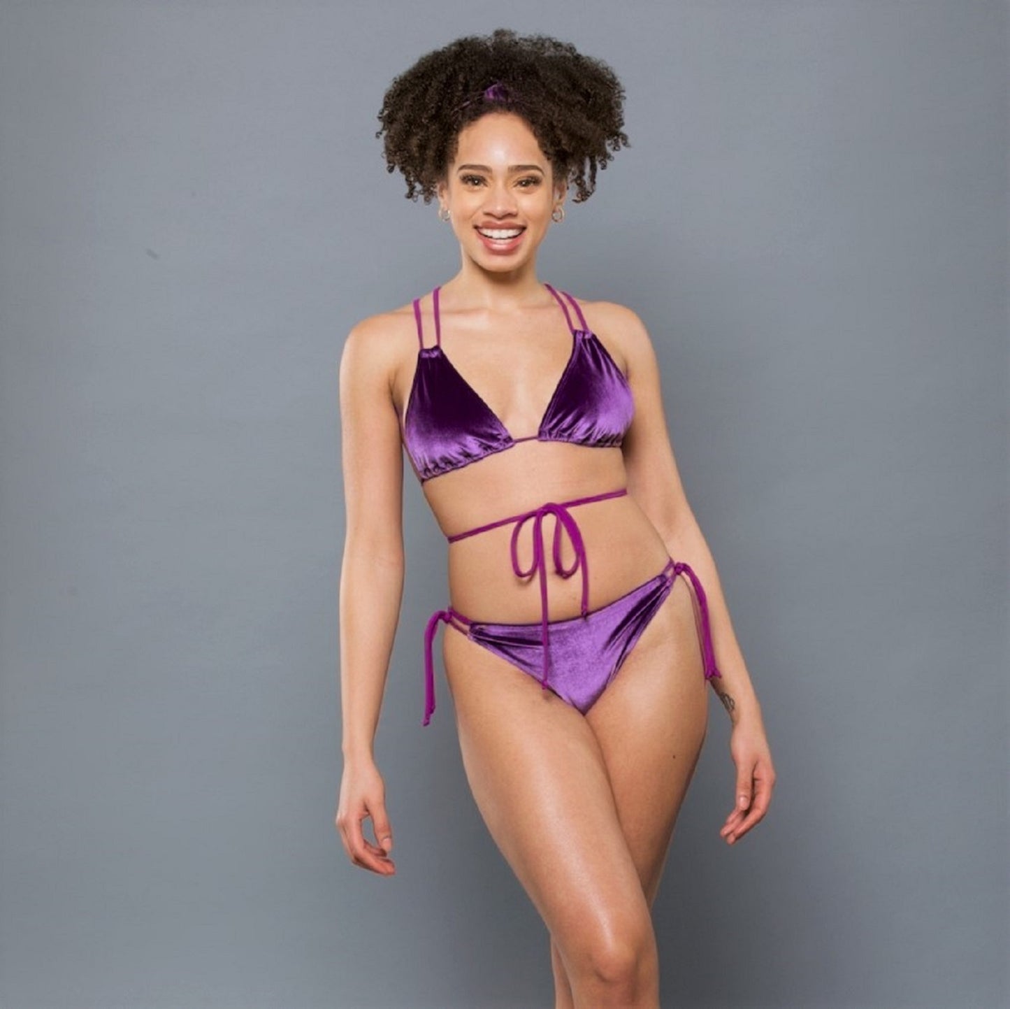 Bruna Bikini Top PURPLE VELVET