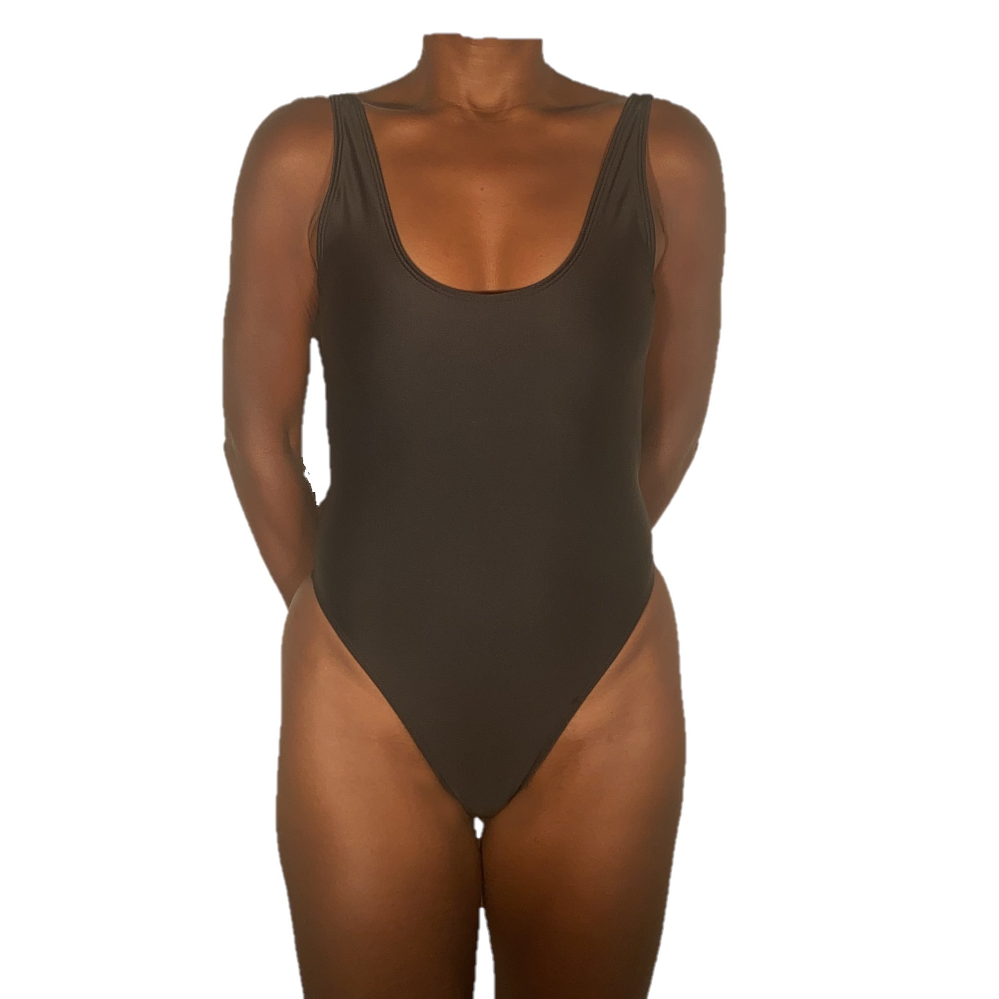 Cabana One Piece Swimsuit - Black with Black Mesh