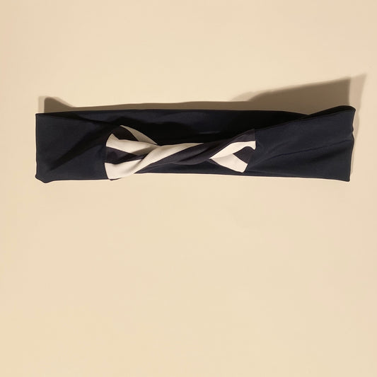 Headband - Navy & White Stripes Colorblock