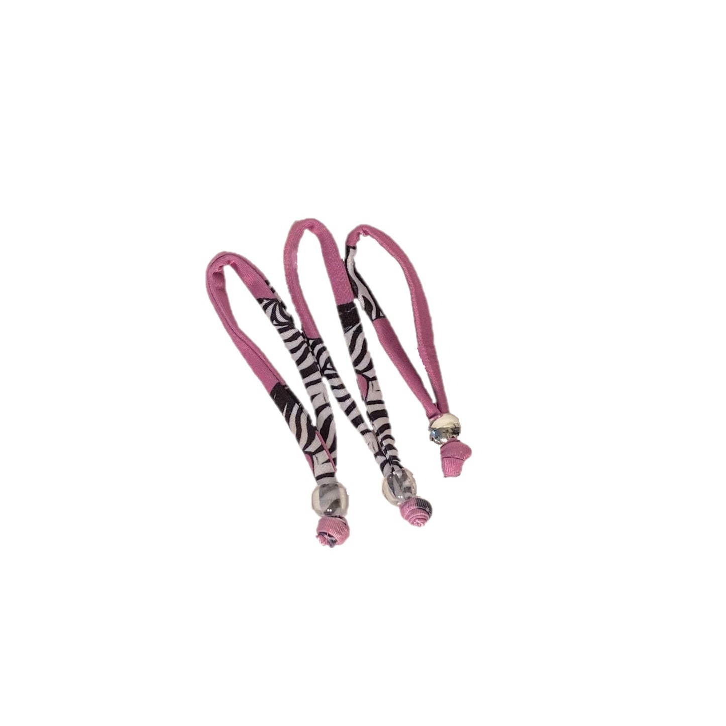 Ponytail Holder 3pack - Purple Zebra